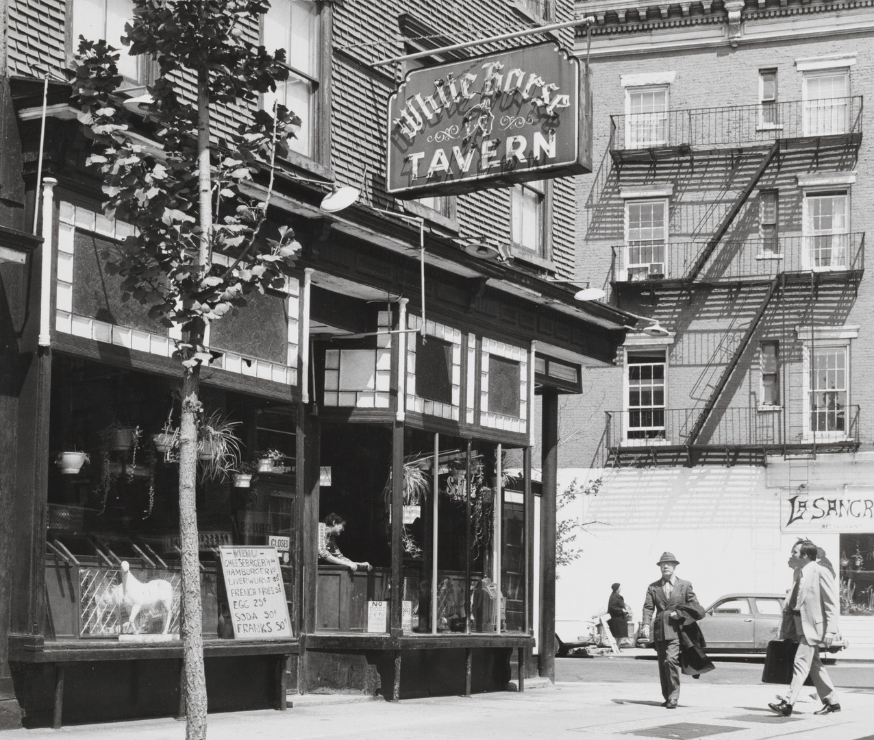 Among the notable patrons of this venerable West Village watering hole was Dylan Thomas, the Welsh poet — and prodigious drinker — who was a frequent visitor right up until his death in 1953 (two days after he is said to have ordered eighteen whiskeys at the White Horse).
